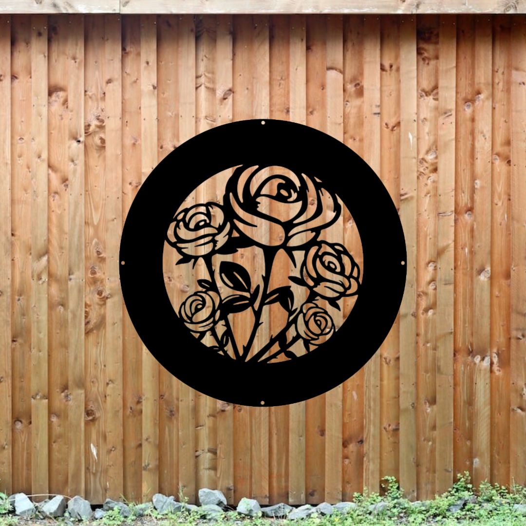 Roses backroad custom steel signs designs