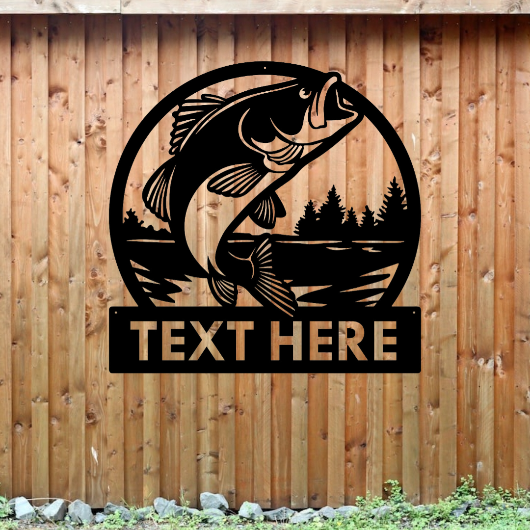Personalized/Welcome fish  BACKROAD CUSTOM STEEL SIGNS & DESIGNS